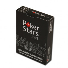 Карты для покера Poker Stars Черные